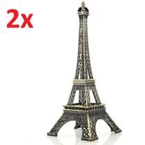 Kit 2 miniaturas torre eiffel decoraçao versatil sala escritorio - Gimp