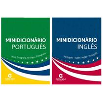 Kit 2 Minidicionário Português e Inglês Escolar Educativo
