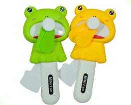 Kit 2 Minis Ventiladores Infantis Portátil de Sapinhos Fofos