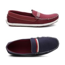 Kit 2 Mocassim Masculino Oxford Bico Redondo Macio Conforto Kit 2 Mocassim Masculino Oxford Bico Redondo Macio Conforto