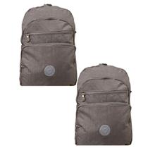 kit 2 Mochila escolar de costas juvenil feminina varias cores estilosa espaçosa faculdade curso viagem academia kit 2 Mochila escolar de costas juvenil feminina varias cores estilosa espaçosa faculdade curso viagem academia