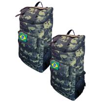 kit 2 mochila militar reforçada 50l resistente camping masculina assault trilha serviço