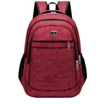 Kit 2 Mochilas Bolsa Viagem Mala Faculdade Resistente Masculina Feminina Multifuncional - Cores