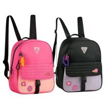 Kit 2 Mochilas Bolsas Luluca Com Bolso Antifurto, Chaveiro Estiloso, Design Moderno e Ideal Para Fãs da Luluca - Semax