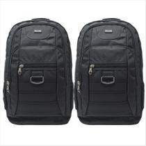 Kit 2 Mochilas Impermeáveis Mundi MD2290 Preto Grande 30 Litros Trilha Motoqueiro Camping