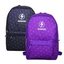 Kit 2 Mochilas Impermeáveis Rabisk Bolt Rk2418 Preto E Roxo