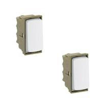 Kit 2 Modulo Interruptor Paralelo Branco Zeffia Pial 680151