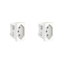 Kit 2 Modulo Tomada 10A S70202104 Branco Orion Schneider