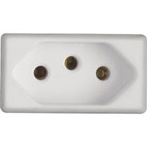 Kit 2 Modulo Tomada 2p T Tramontina 20 A 250 V Branco