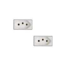 Kit 2 Modulos Tomada 20A Branco Liz Tramontina 57115/032 Kit 2 Modulos Tomada 20A Branco Liz Tramontina 57115/032