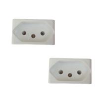 Kit 2 Modulos Tomada Branca 10A Lunare Up Schneider S401107