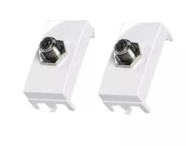 Kit 2 Módulos Tomada Coaxial Linha Sleek Margirius 16044 Kit 2 Módulos Tomada Coaxial Linha Sleek Margirius 16044
