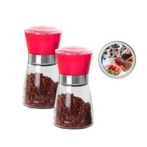 Kit 2 Moedor De Sal E Pimenta Inox Gourmet -Ótima Qualidade