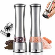 Kit 2 Moedores de Pimenta Sal Temperos Aço Inox Manual Kit 2 Moedores de Pimenta Sal Temperos Aço Inox Manual