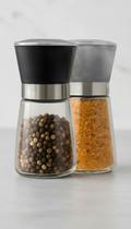 Kit 2 Moedores de Sal e Pimenta Aço Inox Ajustável Kit 2 Moedores de Sal e Pimenta Aço Inox Ajustável