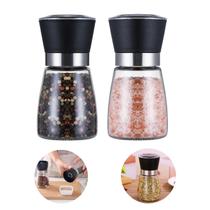 Kit 2 Moedores Sal Grosso Pimenta Reino Temperos Regulagem