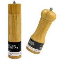 Kit 2 Moedores Sal Pimenta Temperos 100% Bambú Paramount Kit 2 Moedores Sal Pimenta Temperos 100% Bambú Paramount