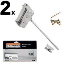 Kit 2 Mola Aérea Prata Fechamento Automatico Porta Leve Kit 2 Mola Aérea Prata Fechamento Automatico Porta Leve