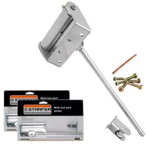 Kit 2 Molas Aéreas Automáticas Porta Leve até 30 KG Prata STARFER