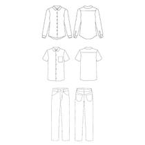 Kit 2 moldes calça e camisa masculino tamanho 36 ao 44 by Wania Machado Kit 2 moldes calça e camisa masculino tamanho 36 ao 44 by Wania Machado