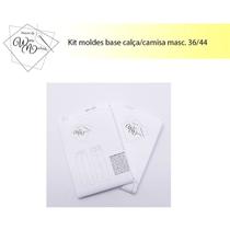 Kit 2 moldes de calça e camisa masculino tamanho 36 ao 44 by Wania Machado