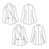 Kit 2 moldes de costura blazers by Marlene Mukai Kit 2 moldes de costura blazers by Marlene Mukai