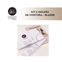 Kit 2 moldes de costura blazers - Marlene Mukai Kit 2 moldes de costura blazers - Marlene Mukai