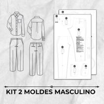 Kit 2 moldes de costura masculino by Marlene Mukai