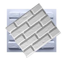 Kit 2 Moldes p/ placas de gesso e cimento 3d Tijolo aparente Kit 2 Moldes p/ placas de gesso e cimento 3d Tijolo aparente