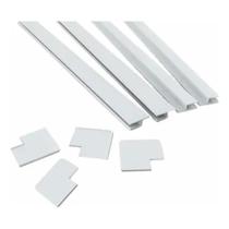 Kit 2 Moldura Alçapão Forro Pvc Branco 60x60cm