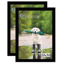 Kit 2 Molduras Porta Retrato 20X30 Preto