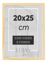 Kit 2 Molduras Quadro 20x25 Com Vidro Poster Foto Retrato