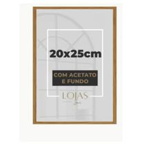 Kit 2 Molduras Quadro 20x25cm Com Acetato Foto Poster Retrato - Marrom Kit 2 Molduras Quadro 20x25cm Com Acetato Foto Poster Retrato - Marrom