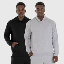Kit 2 Moletom Canguru Masculino Liso com Capuz Benellys
