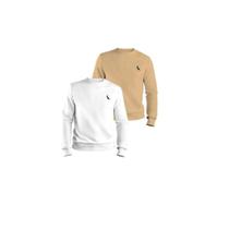 Kit 2 Moletom suéter Gola Careca Masculino Lançamento sem capuz Kit 2 Moletom suéter Gola Careca Masculino Lançamento sem capuz