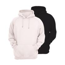 Kit 2 Moletons Feminino Ragor Algodão Capuz Bolso Conforto