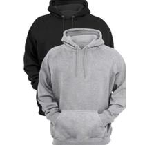 Kit 2 Moletons Masculino Bolso Canguru Moleton Casual Capuz moletom Conforto Alta qualidade