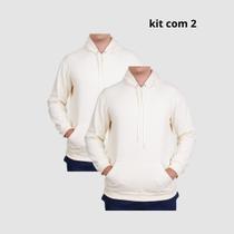 Kit 2 Moletons Unisex Com Capuz Casual Reforçada