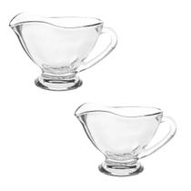 Kit 2 Molheiras de Vidro 170ml 8x13cm Transparente Uranus