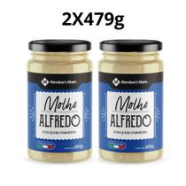 Kit 2 molho alfredo italiano members mark com parmesão 479g clássico, cremoso e versátil
