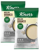kit 2 Molho Branco Bechamel Knorr 1,1kg Rende 12,2l