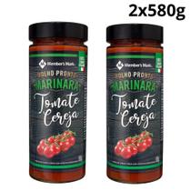 Kit 2 molho de tomate cereja marinara members mark vidro 580g sabor italiano autêntico