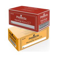 Kit 2 Molho Ketchup E Mostarda Predilecta 288 sachês de 7g