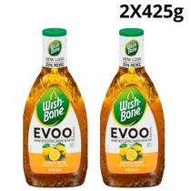 Kit 2 molho para saladas wish bone ervas e limão 425g leve, cítrico e aromático