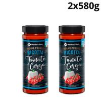 Kit 2 molho pronto ricotta e tomate cereja members mark 580g cremoso e versátil