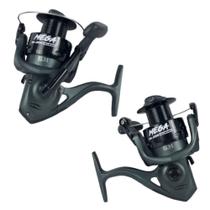 Kit 2 Molinetes Mega Verde 4000 Drag 6kg 7 Rolamento