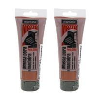 Kit 2 Montana Massa Madeira P/ Mogno 220g Kit 2 Montana Massa Madeira P/ Mogno 220g