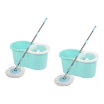 Kit 2 Mop De Limpeza Com Balde Centrifugador 4l Kala