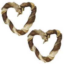 Kit 2 Mordedor Natural Caes Pele Bovina Coracao Alecrim Pet Kit 2 Mordedor Natural Caes Pele Bovina Coracao Alecrim Pet