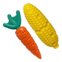 Kit 2 Mordedor Nylon Buddy Toys (Cenoura + Milho)